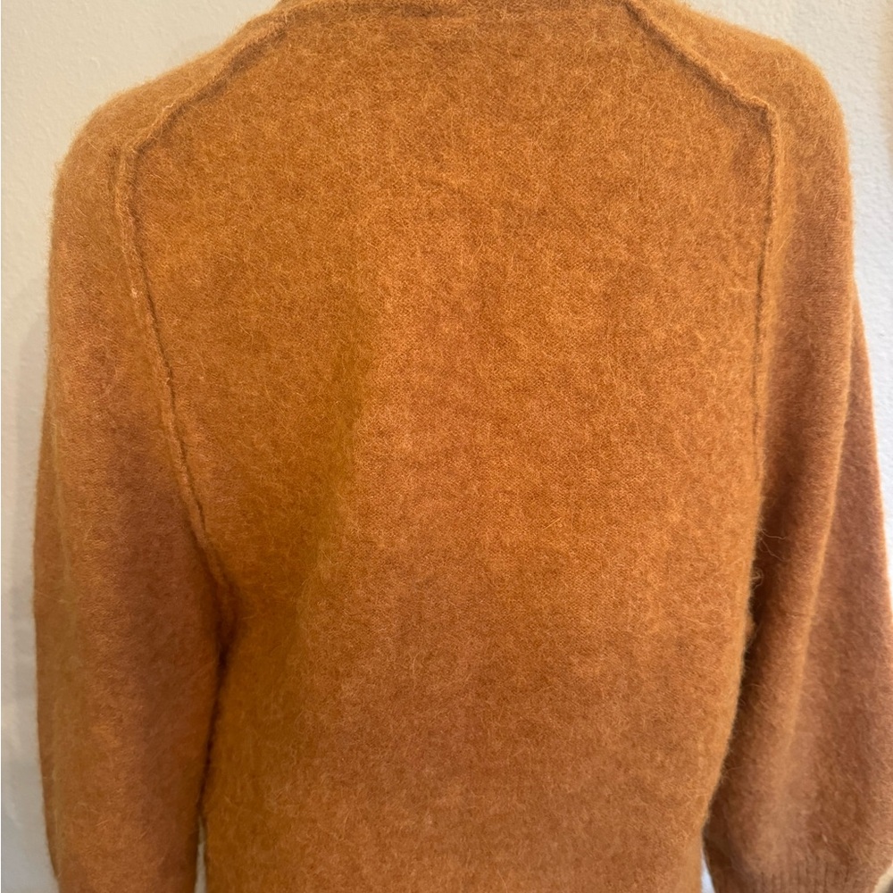 FREE PEOPLE “BE MINE” BROWN OVERSIZED TUNIC SWEATER - Picture 4 of 6